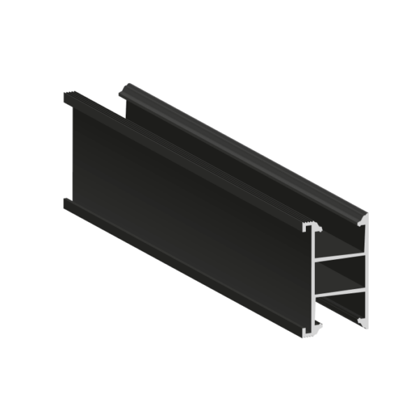 Montážna lišta SM-30x50/2400 AL KLIK čierna - Image 2